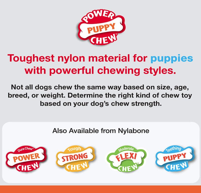 Nylabone Puppy Chew Teething Rings Bacon Flavor