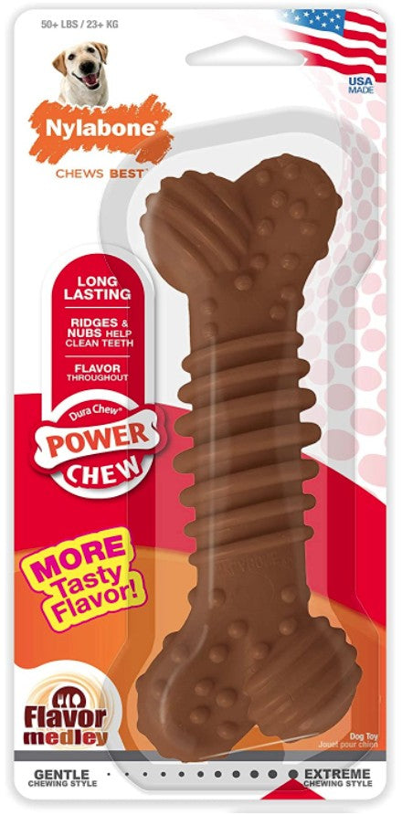 Nylabone Dura Chew Power Chew Bone Flavor Medley