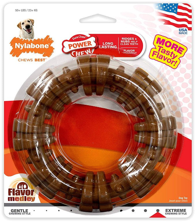 Nylabone Dura Chew Textured Ring Flavor Medley