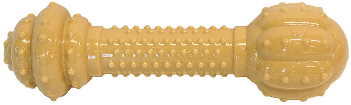 Nylabone Dura Chew Barbell Chew Toy Peanut Butter Flavor