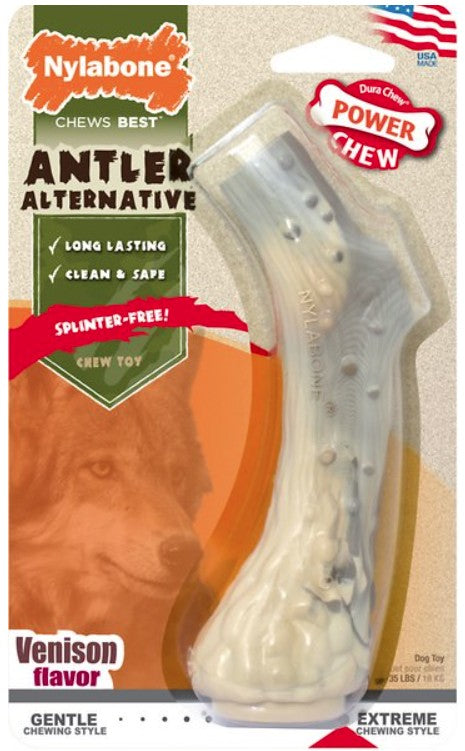 Nylabone Power Chew Antler Alternative Venison Flavor