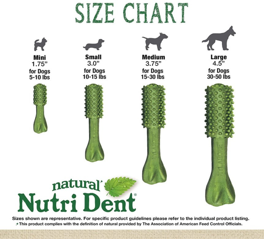 Nylabone Natural Nutri Dent Fresh Breath Limited Ingredients Small Dental Dog Chews