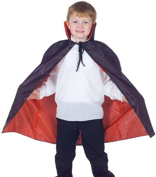 Cape Taffeta Child Red/Black