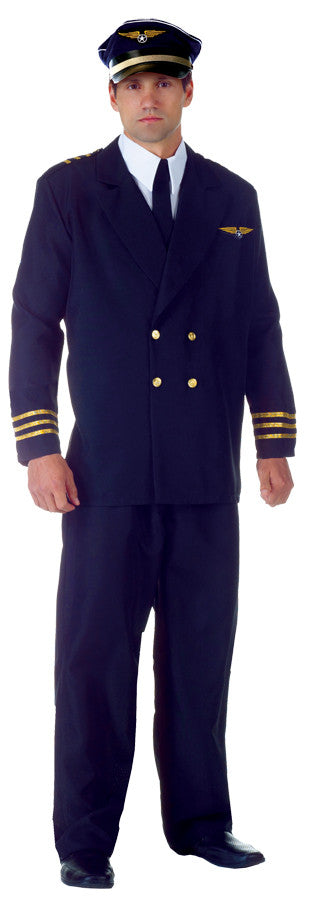 AIRLINE CAPTAIN ADULT BLACK XX