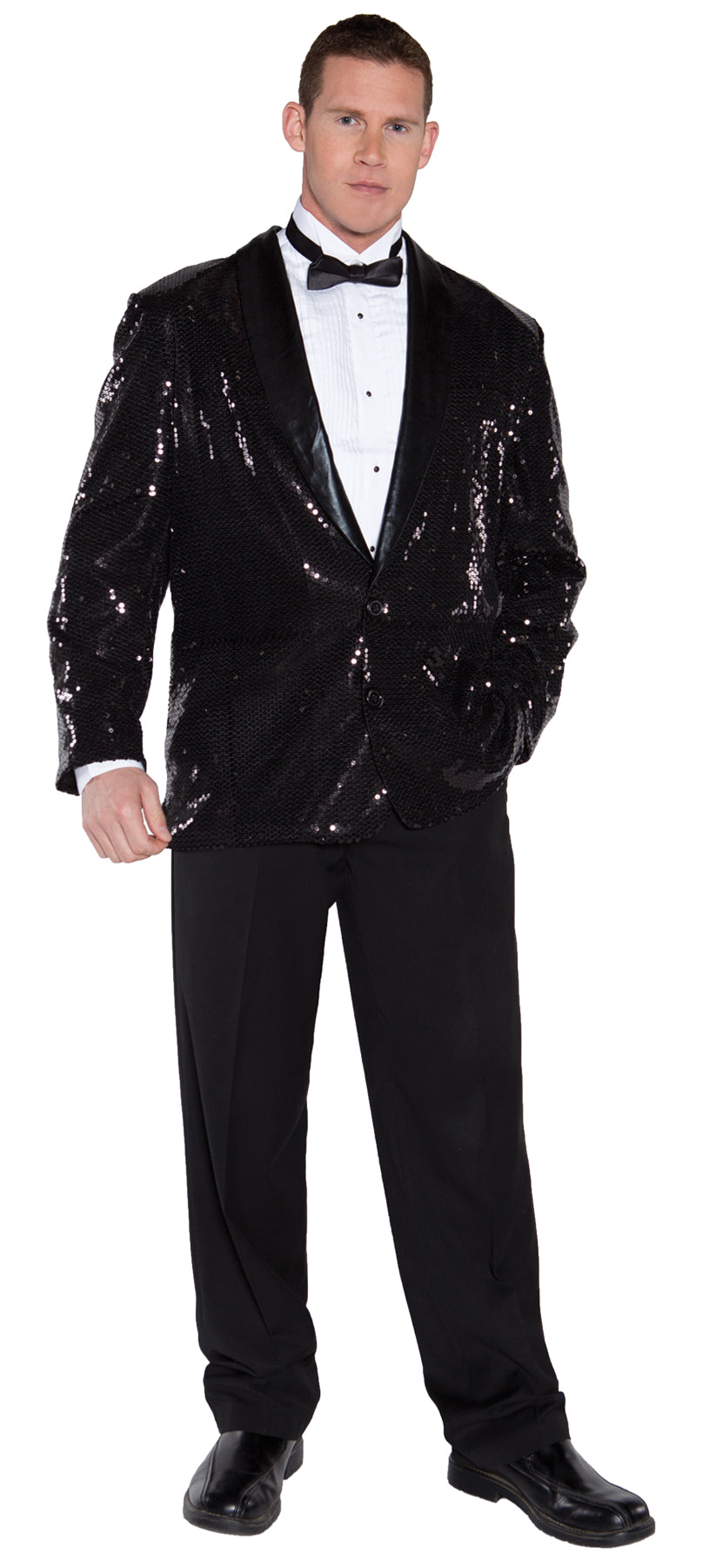 Sequin Jacket Black Adult One