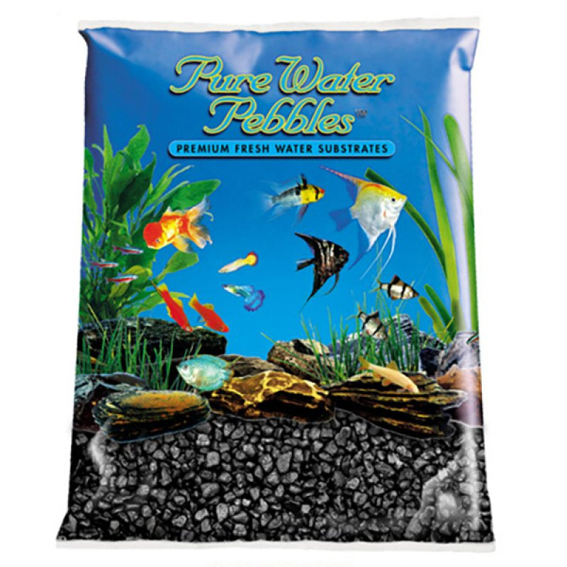 Pure Water Pebbles Aquarium Gravel Jet Black