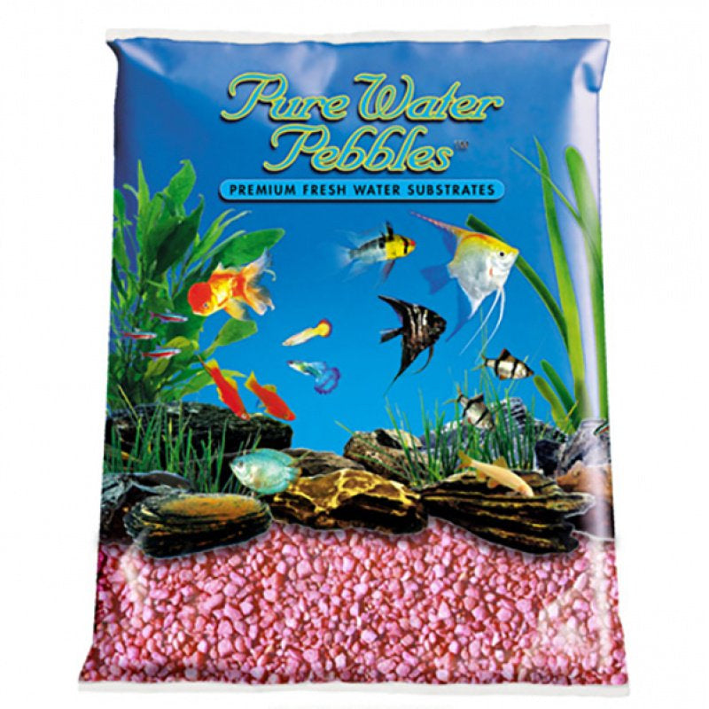 Pure Water Pebbles Aquarium Gravel Neon Pink